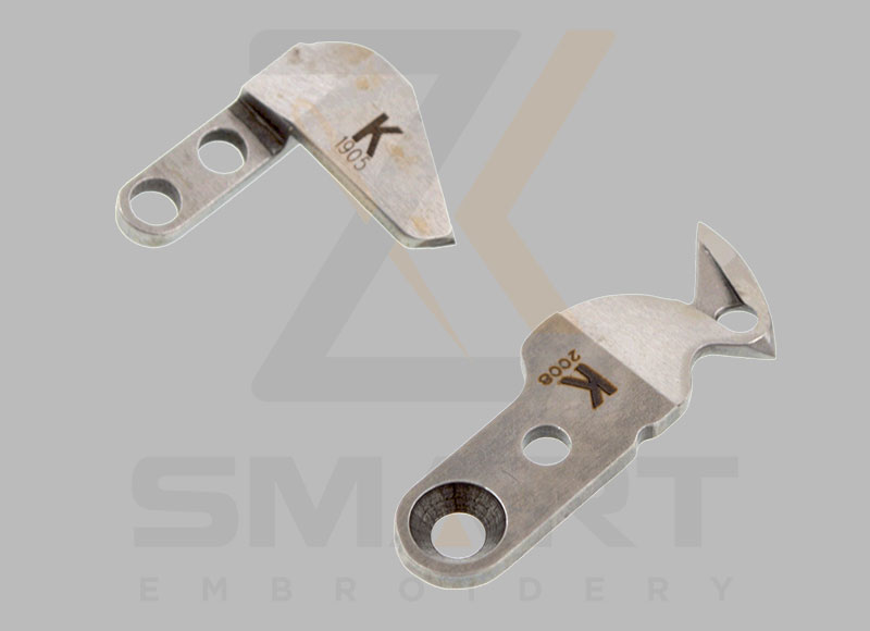 Llafn peiriant brodwaith tajima cyllell sefydlog a symudol c030102f-m