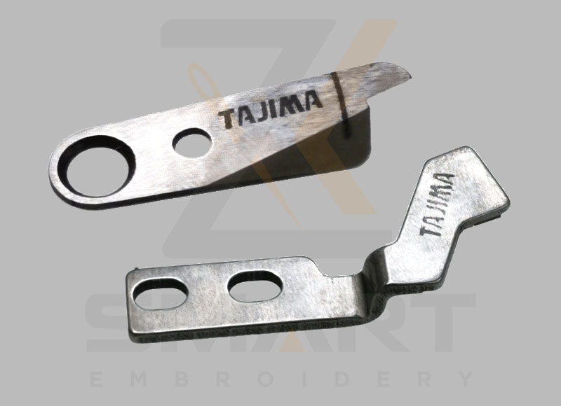 Llafn peiriant brodwaith tajima cyllell sefydlog a symudol