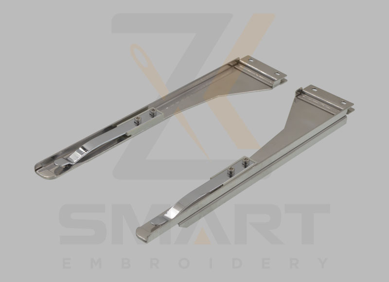 Braich deiliad cylchyn ffrâm tiwbaidd cap plât cysylltu plât ochr chwith ac ochr dde peiriant brodwaith rhannau sbâr d020401