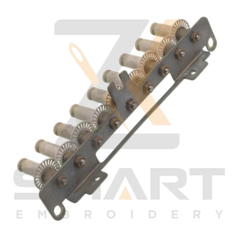Yn cael ei ddefnyddio 9 lliwiau swf bwrdd bas gyda peiriant rhannau peiriant gwifren T12SWF02-9U