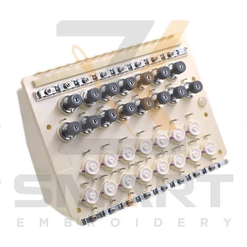 Uned Bas Tension 15 Lliwiau gyda Sensor Rail Peiriannau Peiriant T0104-TJ15 Tsieina